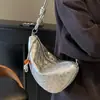 Bolso Tejido Estilo Coreano para Mujer 2026 Nuevo Modelo Muy Popular Bolso de Hombro de Alta Gama Versátil Bolso Cruzado tipo Silla de Montar para Viajes Diario de Moda