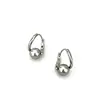 Brincos de Orelha Minimalistas Pérola Cinza Frio, Versáteis e Únicos, com um Toque de Luxo, Brincos Estilosos, Acessórios de Orelha de Nicho e Únicos