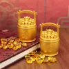 Adorno de lingote de oro de aleación de fábrica, atrayendo fortuna, riqueza y tesoro, regalo de inauguración de escritorio, se puede enviar en nombre de los clientes