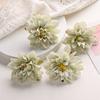 Cabeça de crisântemo nórdico Xiaoli decoração de casamento de flor artificial flor de peônia flor de parede flor de seda flor falsa DIY decoração de cocar