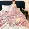 Manta gruesa catiónica de tres colores, manta para siesta en la oficina, manta para cubrir el sofá del hogar, manta para estudiantes de dormitorio, comercio exterior