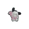 Pochacco Pacha Perro Charms para Zapatos Lindos Dibujos Animados Zuecos Hebilla de Zapato Accesorios Pvc Caucho Suave Decoraciones para Zapatos