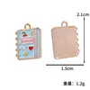 Serie Temporada de Regreso a Clases Colgantes Coloridos de Aleación Accesorios para Joyería Hecha a Mano DIY Adornos Colgantes Accesorios para Pulseras y Llaveros Colgantes Pequeños