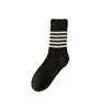 Nuevos Calcetines de Cachemira Estilo Japonés para Mujer Otoño e Invierno, Calcetines Rayados Estilo Coreano, Calcetines Holgados de Media Pantorrilla Estilo Universitario, Calcetines Largos Engrosados para Mujer