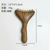 Ferramenta Premium de Massagem com Combinação de Sândalo Natural e Chifre para Uso Doméstico, Ferramenta Portátil Gua Sha Raspadora Facial Mandíbula Nariz para Uso em Todo o Corpo