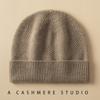 Outono e inverno 100% cashmere chapéu unissex engrossado quente chapéu de malha All-match Big Head Wai Ear Protection Cap