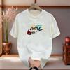 2025 Nueva Marca Pesada de Moda Camiseta Americana para Hombre Verano Diseño Sensorial Estampada Manga Corta Casual Deportiva Combinable Top