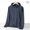 Cantidad de Corriente Ropa con Protección Solar de Seda de Hielo Estilo Pareja Verano Ropa Transpirable Anti-UV para Hombres y Mujeres UPF50+ Ropa de Pesca Chaqueta