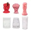 Molde de Vela Aromática de Pilar con Rosa en Relieve Retro Diseño Floral de Celebridad de Internet Vela de Cumpleaños Recuerdos de Boda