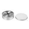 Círculo de mousse de acero inoxidable molde para imprimir pasteles redondos molde para galletas corte de piel facial impresión de masa de dumplings juego de 11 piezas para imprimir pasteles de acero inoxidable