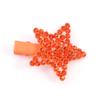 Pin de pelo de estrella de cinco puntas incrustado con diamantes, efecto pintura de goma de color arcoíris Kenjie, para mujer, estilo europeo y americano, nuevo clip de pico de pato para verano 2023