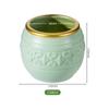 Maceta de Plástico Imitación Cerámica Estilo Nórdico Personalidad Creativa Borde Dorado Pothos Maceta para Suculentas Jarrón Retro Fabricante Venta al por Mayor