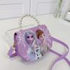 Al por mayor Nuevo Bolso de Hombro Infantil de Hielo y Nieve Caricatura Pequeña Princesa Bolso de Mano de Perlas Versión Coreana Lindo Versátil Cruzado Pequeño Bolso