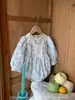 Ropa Infantil Jenny Ropa de Otoño para Bebés Niñas Estilo Coreano Floral Elegante Traje para Gatear Mameluco de Manga Larga Body