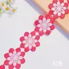 Variedade de Opções de Cores Disponíveis para Acabamento de Renda Floral Bordada Solúvel em Água e Acessórios para Vestuário, Disponível para Atacado Transfronteiriço