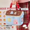 Bolsa Térmica Pequena em Formato de Casa, Bolsa Térmica Portátil para Marmita, Bolsa Bento de Tecido Simples Moderna, Bolsa de Almoço, Bolsa Térmica para Almoço de Viagem
