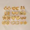 Para agradecer aos novos e antigos clientes, a Jieding oferece brincos versáteis para mulheres, estilo europeu e americano, aço inoxidável banhado a ouro 18k, atacado