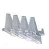 Suporte de Exibição Acrílico Transparente para Moedas Comemorativas, Ornamento de Mesa, Porta-Cartões Pequeno, Armazenamento de Cartões de Fã