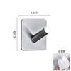 Gancho de acero inoxidable sin perforaciones, gancho adhesivo fuerte para baño, gancho para ropa, gancho de metal para colgar en la pared para almacenamiento de cocina