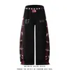 Calça de Moletom Estilo Americano com Listras Laterais Estampadas para Homens e Mulheres, Novo Modelo de Verão com Notas Musicais e Letras, Cintura Elástica, Calça de Perna Larga Comprimento Total