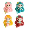 Diseño Original Yqt Sirena de Dibujos Animados Serie Oceánica Accesorios para la Cabeza de Niños Colgante de Collar Accesorios de Resina Transfronterizos DIY