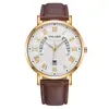 Procesamiento y Personalización de Comercio Exterior Más Vendido Moda Calendario de Luz Azul Patrón Romano Reloj de Hombre Correa de Reloj de Hombre Reloj de Cuarzo