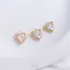 Colgante de Corazón de Melocotón con Circonita y Corazón Rosa Chapado en Oro de 14 Quilates que Conserva el Color Colgante de Joyería para Pendientes Pulsera Hecho a Mano DIY