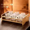 Copos de Cristal Criativos de Alta Qualidade Estilo Chinês para Uso Doméstico, Copinhos Premium de Luxo Leve, Conjunto para Servir Vinho
