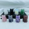 4cm pedra natural gatinho fofo pedra semipreciosa gato sentado cristal gato sentado