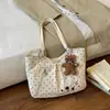 Bolsa de Tote Retro Linda de Lunares para Mujer Gran Capacidad 2026 Nueva Moda Bolso de Hombro Simple para el Trabajo y el Viaje