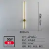 Luminária de parede de luxo, tipo barra longa, minimalista e rotativa, luminária de parede simples e moderna para fundo de sala de estar, luminária de cabeceira criativa nórdica para quarto