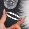 Pulsera de acero inoxidable 304 que no se decolora, superventas transfronterizo, moderna y versátil, pulsera para mujer incrustada de diamantes, oro de 18k al vacío