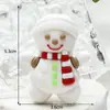 Llavero Colgante Navideño Muñeco Estéreo de Papá Noel Colgante Exquisito para Bolso Llavero de Coche Pequeño Regalo