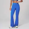 Pantalones Deportivos Zechuang Yun Sense Cintura Alta Levanta Glúteos Pierna Ancha Ropa Exterior Pantalones de Campana Running Deportes Casual Pantalones de Campana 3091