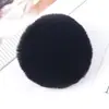 Colgante de Joyería de Bola de Piel Sintética de Conejo Rex de 8 cm Accesorios de Bola de Felpa de Invierno Accesorios DIY Accesorios de Color Caramelo para Zapatos y Sombreros