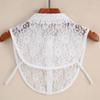 Cuello falso para mujer, cuello falso de encaje que combina con todo, cuello decorativo de base de verano, estilo coreano, cuello de camisa falso soluble en agua, cuello de camisa