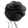 Pinza para el Cabello Grande de Encaje Estilo Ballet con Cordón para Mujeres 2025 Nuevo Pinza para el Cabello Estilo Coreano Estilo Perezoso Pinza de Tiburón Desmesurada Pinza para el Cabello