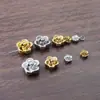 Acero Inoxidable Oro 18K Flor Rosa Colgante DIY Moda Francesa Collar Pulsera Pendiente Accesorios Transfronterizo