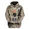 Sudadera con capucha y estampado digital 3D de uniforme militar europeo y americano transfronterizo, abrigo de cosplay
