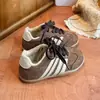 Zapatos Deportivos de Entrenamiento para Niños Estilo Coreano 2026 Invierno con Felpa Adicional Aceite de Argán Estilo Nuevo Unisex Moda Versátil Estampado de Leopardo Zapatos de Tabla Deportivos