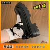 Nuevos Zapatos jk 2025 Punta Redonda con Correa Mary Jane Zapatos Pequeños de Cuero Franceses Aumentados Suela Gruesa Tacón Grueso Zapatos de Falda Individual para Mujer Otoño