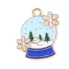 Mundo de Hielo y Nieve Pingüino Copo de Nieve Accesorios para Botas de Esquí Colgante de Aleación DIY Cadena para Teléfono Móvil Llavero Adorno