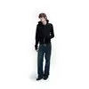 Moletom com Zíper Preto Desgastado Lavado para Homens e Mulheres Cardigan Curto Solto de Peso Pesado Moletom Streetwear Cor Sólida Roupa Exterior