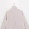 Novedades de Primavera Moda Callejera Femenina Europea y Americana Chaqueta a Cuadros de Manga Larga con Cuello Alto