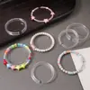 Soporte de Anillo para Exhibición de Pulseras de Acrílico Soporte Bandeja de Almacenamiento Accesorio Soporte de Exhibición de Pulseras con Anillo en C