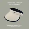 Sombrero de sol de seda de hielo para mujer, protección UV de verano, ala grande, parte superior vacía, sombrero de sol plegable, sombrero de sol de moda