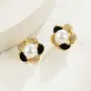 Brincos franceses retrô de alta qualidade em prata S925 com design de agulha, brincos femininos modernos e elegantes, personalizados e sofisticados.