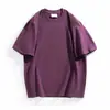 Camiseta premium de algodón de Xinjiang para hombre y mujer, 300g de algodón peinado estilo americano, manga corta, nicho, top de verano