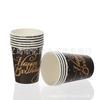 Platos de Papel Desechables con Estampado Dorado, Vasos de Papel de Cumpleaños en Inglés, Suministros de Decoración para Fiestas, Mesa de Comedor para Reuniones Familiares