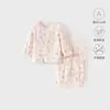 Conjunto de Ropa Interior para Bebés Niños y Niñas, Conjunto de Dos Piezas de Cintura Alta Protector de Vientre, Ropa Separada de Otoño para Bebés